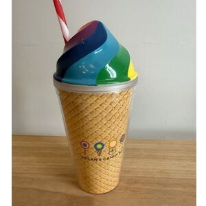 ***BRAND NEW*** Dylan’s Candy Bar Rainbos Ice Cream Cup with Straw